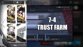 【明日方舟】【Arknights】【Trust Farm】7-4 (T3 Polyester) (3 Operators)