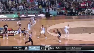 The final seconds of the UNC vs Gonzaga National Championship game 2017! UNC won!