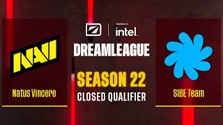 Dota2 - Natus Vincere vs SIBE Team - Game 1 - DreamLeague Season 22 - CQ - EEU