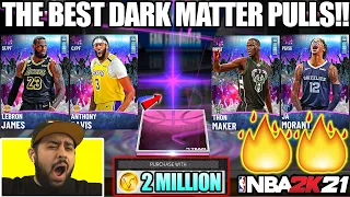 OUR BEST 2 MILLION VC PACK OPENING AND WE PULLED MULTIPLE DARK MATTER PULLS IN NBA 2K21 MYTEAM