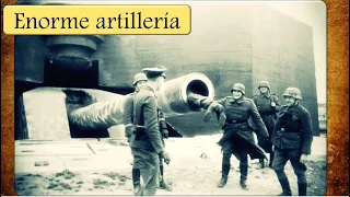 Transportando artillería pesada a la Muralla del Atlántico (1940)