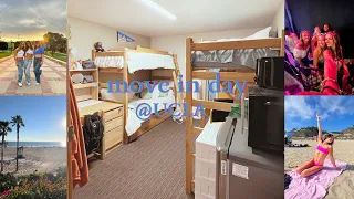 move in vlog! temporary dorm @UCLA  │ travel nightmare, saxon suites dorm tour, preview of college