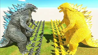 Growing Godzilla War - Legendary Godzilla 2014 vs Honey Godzilla, Size Comparison Godzilla