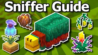 Ultimate Minecraft 1.20 Sniffer Guide - Eggs, Snifflet Torchflower & Pitcher Pod Farm