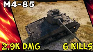 Beast wot replay M4-85 2.9k dmg 6 kills - Лучший вот реплей М4-85 2.9k урона 6 фрагов