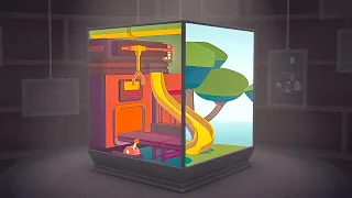 Within this cube is a super clever perspective based puzzle game... Moncage!