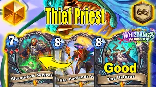Thief Priest Becomes Blood Death Knight Ultra Control Deck At Whizbang's Workshop | Hearthstone