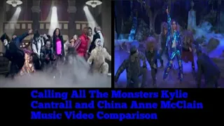 Calling All The Monsters - Kylie Cantrall & China Anne McClain (Mashup) Music Video Comparison