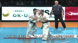 【新極真会】 The 11th World Karate Championship Men 2nd round 1 Valeri Dimitrov vs Lasha Ozbetelashvili