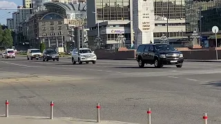 Antony Blinken motorcade in Kyiv