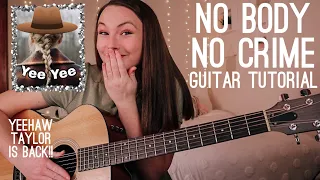 No Body, No Crime (feat HAIM) Guitar Tutorial // Taylor Swift evermore // Nena Shelby