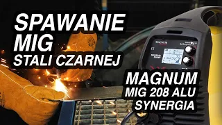 Spawanie MIG stali czarnej. Magnum 208 Alu Synergia MIG MAG 3w1 💥 Akademia Allweld #1💥