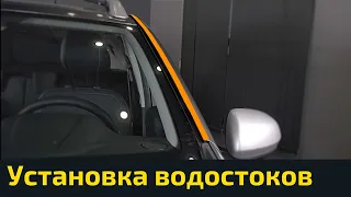 Инструкция по установке водостоков ArtForm / АртФорм на Renault Duster / Рено Дастер 2021