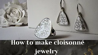 How to make cloisonné enamel jewelry 🤍