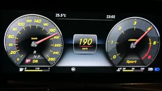 New Mercedes-Benz E 220 d 0-220 km/h acceleration