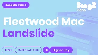 Fleetwood Mac - Landslide (Higher Key) Piano Karaoke