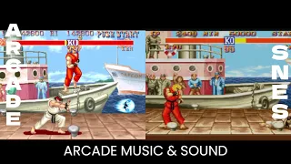 Street Fighter II Arcade VS SNES