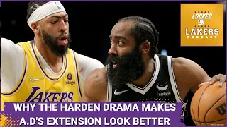 The James Harden Mess Should Make Lakers Fans Feel Even Better About Anthony Davis' Extension