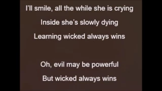 Once Upon A Time - Rebecca Mader - Wicked Always Wins (Lyrics)