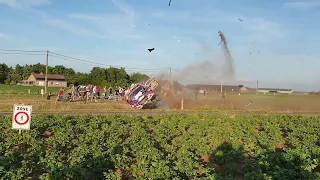 Mega Crash Stéphane Lefebvre - Lauris Pascaud - Ypres Rally 2023 - Crew OK - Citroën C3 Rally2