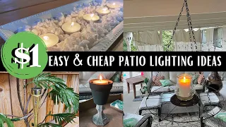 DIY DOLLAR TREE OUTDOOR LIGHTING | DIY PATIO DECOR | SUMMER LIGHTING IDES