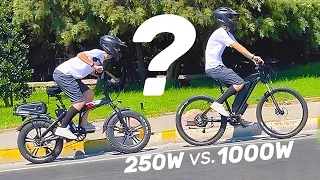 250W vs. 1000W Elektrikli Bisiklet Performans Testi