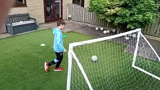 Football drills in the garden. Like and subscribe