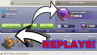 ATTACKS REPLAYS OF FIRST TOWN HALL 7 LEGEND LEAGUE PLAYER OF THE WORLD || CLASH OF CLANS ||