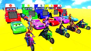 GTA V FNAF, THE AMAZING DIGITAL CIRCUS, POPPY PLAYTIME CHAPTER 3 Join in Epic New Stunt Racing Game