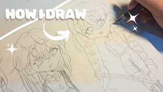 【art process】How I Draw Chibis✨+ new sketchpad☕🌱