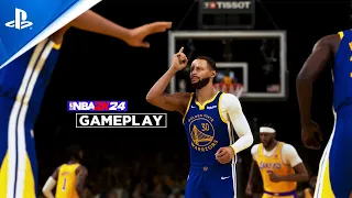 NBA 2K24 - Gameplay (PS5 UHD) Los Angeles Lakers vs Warriors | [4K60FPS]