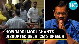 Kejriwal Mocks BJP as 'Modi Modi' Chants Disrupt his Speech; 'That's Why Education Is Important'