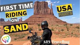 Exploring National Parks in the USA and FIRST TIME riding Two Up on SAND in the USA! [S1 Eps 2]