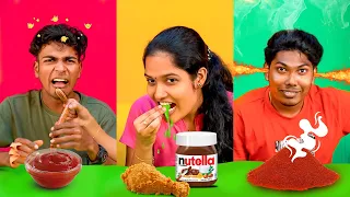 WEIRD COMBINATION CHALLENGE 🤮  Food Items Vs Dip Eating Challenge