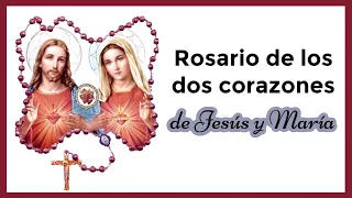 Rosario de los dos corazones de Jesús y María 📿♥️