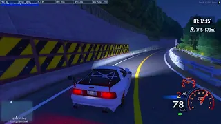 Mazda Rx7 FC White Comet (Ryosuke Run) in Akagi Downhill - Fujiwara Tofu Shop FiveM