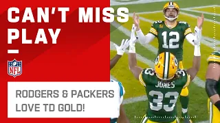 "I Love GOLDDDDD" Packers GOLD Zone Celebration