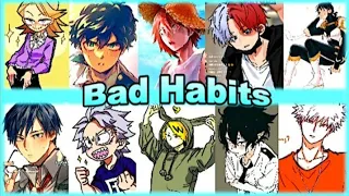 🎤MHA/BNHA Characters Singing 'Bad Habits'🎤 #shorts #trending #edit #anime #capcut #mha #amv