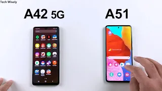 SAMSUNG A42 5G vs A51 Speed Test