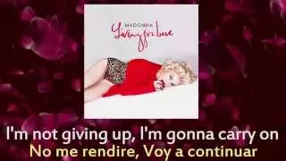 Madonna - Living For Love (Lyric Video) Español/Ingles