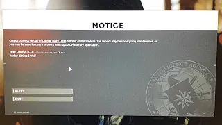 SOLVED " Could Not Connect To Call Of Duty Black Ops Cold War Online Services Yorker 43 Good Wolf "
