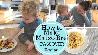 PASSOVER RECIPE!!! How to Make Matzo Brei with Kids! Kosher for Passover