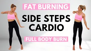 🔥SIDE STEPS CARDIO🔥LOW IMPACT CARDIO for WEIGHT LOSS🔥KNEE FRIENDLY🔥NO JUMPING🔥FULL BODY BURN🔥