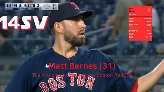 [May 29, June 4, 5, 6, 10] Matt Barnes, the pitch info for all the pitches