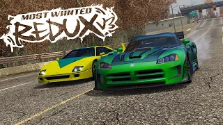 Ferrari F40 V/s Dodge Viper SRT10 | Blacklist _4 Race_2 | NFS Most Wanted _ ReduxV3