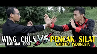 Wingchun VS Pencak Silat ( Kungfu Harimau Besi x Silat Garuda Indonesia )