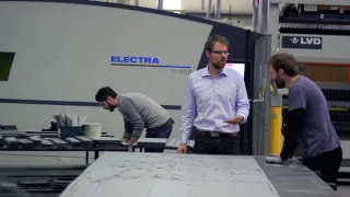 Escea Fireplaces uses an LVD Electra fiber laser and Dyna-Press press brake