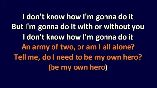 Andy Grammer - My Own Hero - Karaoke Instrumental Lyrics - ObsKure