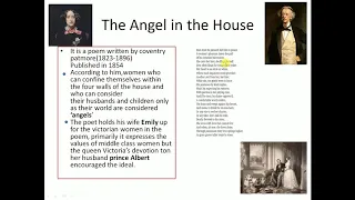 VICTORIAN WOMAN; ANGEL IN THE HOUSE ,CONCEPT OF NEW WOMAN AND FALLEN WOMAN