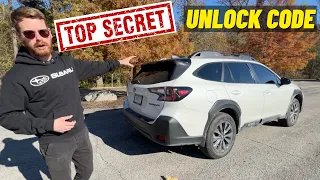 Hidden Subaru Pin Code Access - How to unlock your Subaru without the key